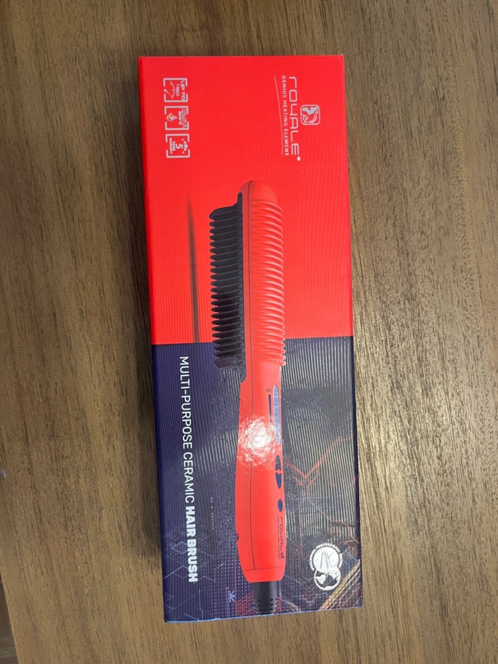 Royale Red Multi-Purpose Ceramic Hair Brush for Women